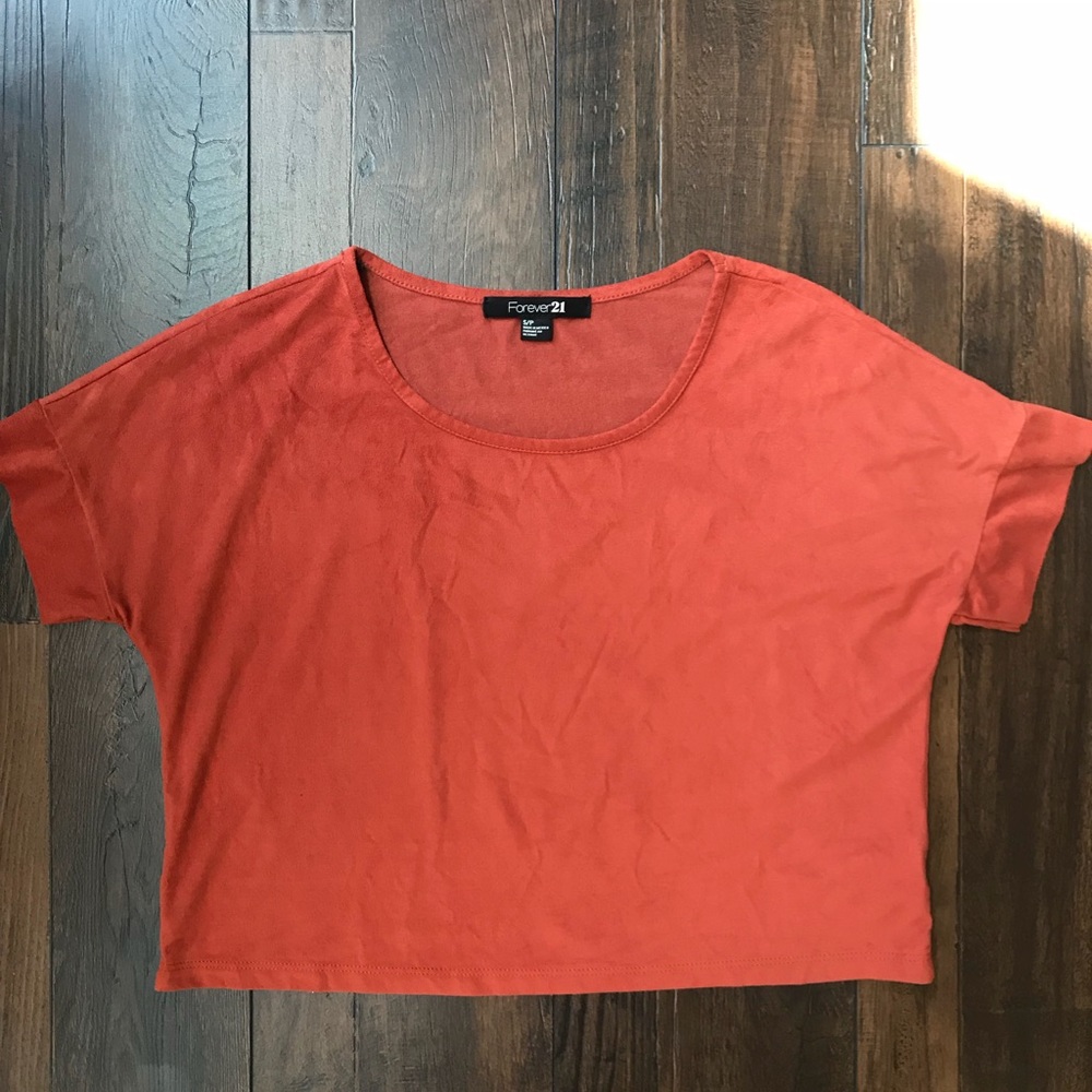 Forever 21 Suede Crop Top